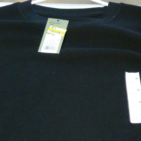 ALL IN MOTION Men's Shirt Stretch Polyester Long Sleeve Black Size S, M, XL,XXL - Picture 7 of 9